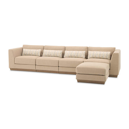 AICO Furniture - Portrait 5 Piece Sectional in Toffee - Sienna Brown - 90318-5PCSET-225 - GreatFurnitureDeal