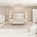 AICO Furniture - La Rachelle California King Upholstered Panel Bed in Medium Champagne - 9034000CK-136 - GreatFurnitureDeal
