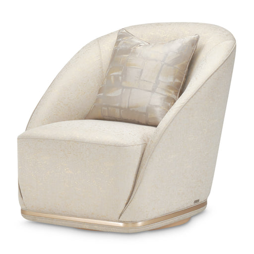 AICO Furniture - LaRachelle"Swivel Chair Gold Rush in Champagne - 9034839-GDRSH-136 - GreatFurnitureDeal