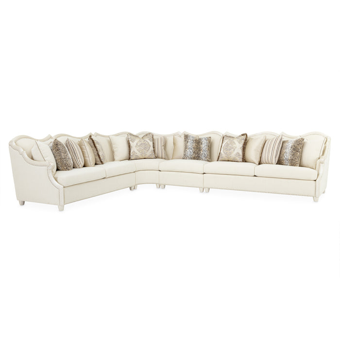 AICO Furniture -  Chamberi 4 Piece Sectional Sofa in Classic Pearl - 9059800-FRVLA4SE-113 - GreatFurnitureDeal