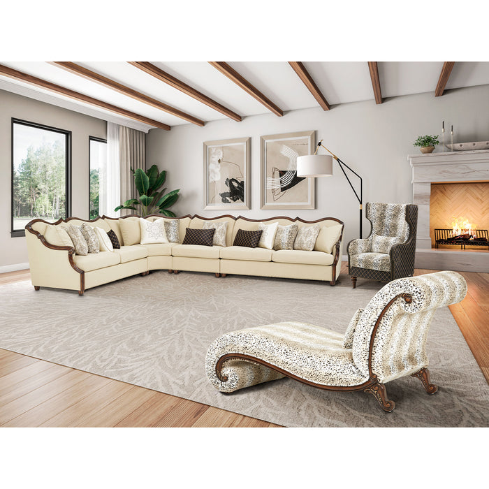 AICO Furniture - Chamberi"4 Piece Sectional Sofa Set  - 9059800-TOAST4SE-413 - GreatFurnitureDeal