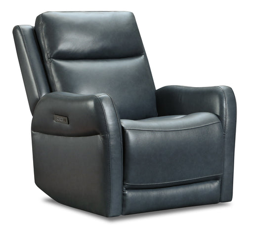 Southern Motion - 9082P Garland Power Swivel Glider with Zero Gravity in Liverpool Navy - 9082P - GreatFurnitureDeal