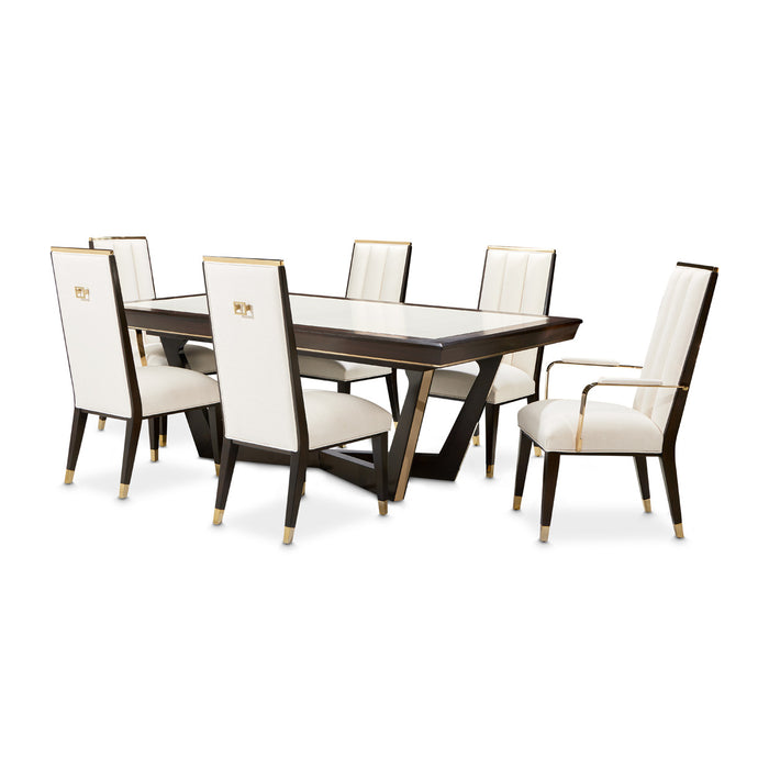 AICO Furniture - Belmont Place 9-Piece Dining Room Set - Espresso - 9085000DRS9-409 - GreatFurnitureDeal