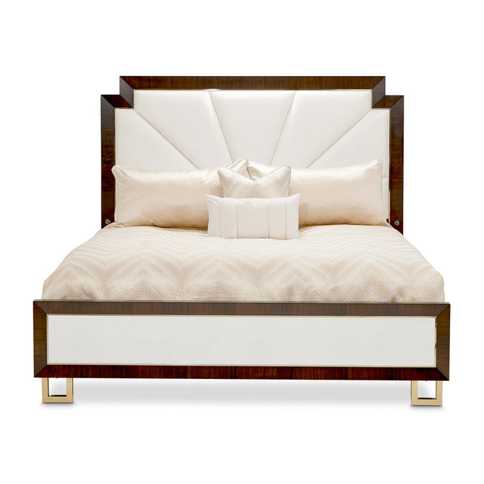 AICO Furniture - Belmont Palace 5 Piece California King Platform Bedroom Set In Espresso - 9085000CK3-409-5SET - GreatFurnitureDeal