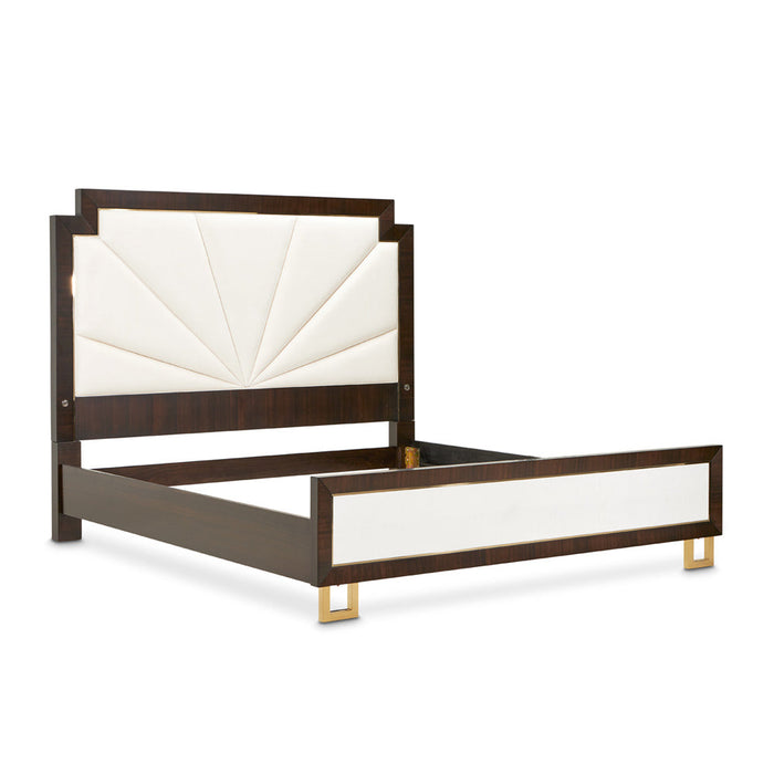 AICO Furniture - Belmont Palace 6 Piece California King Platform Bedroom Set In Espresso - 9085000CK3-409-6SET