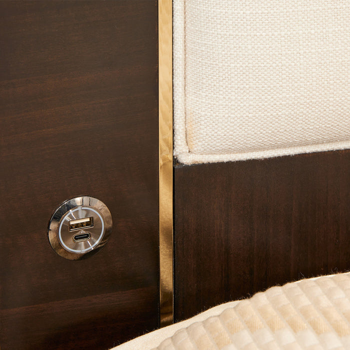 AICO Furniture - Belmont Palace 5 Piece Queen Platform Bedroom Set In Espresso - 9085000QN3-409-5SET