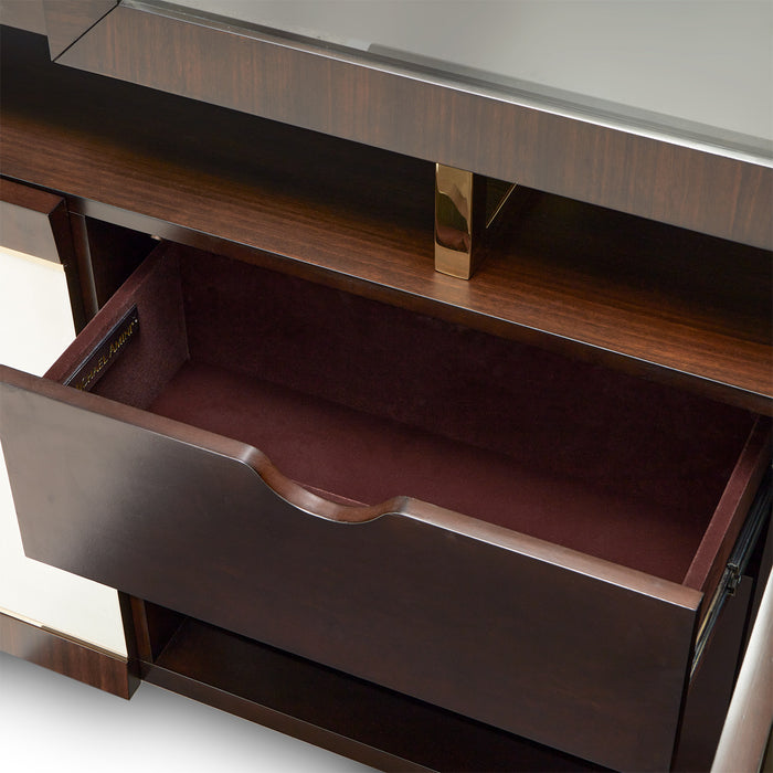 AICO Furniture - Belmont Place China Buffet in Espresso - 9085005-06-409 - GreatFurnitureDeal