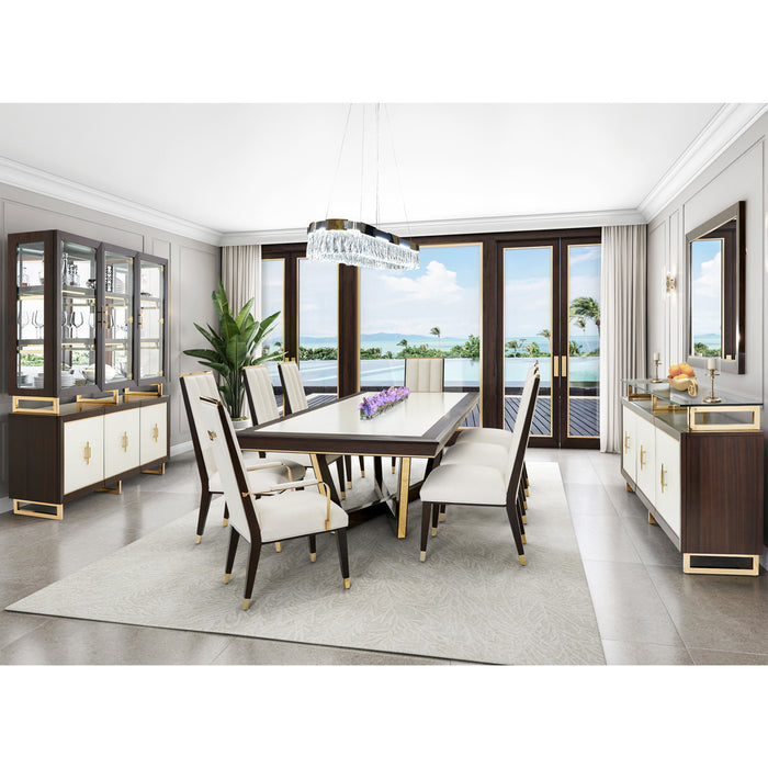 AICO Furniture - Belmont Place China Buffet in Espresso - 9085005-06-409 - GreatFurnitureDeal