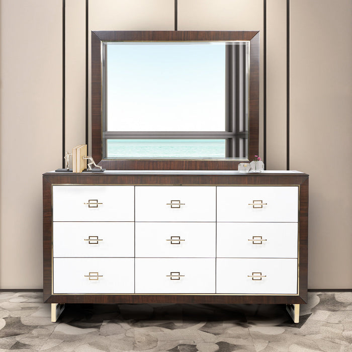 AICO Furniture - Belmont Palace 3 Piece Queen Platform Bedroom Set In Espresso - 9085000QN3-409-3SET - GreatFurnitureDeal
