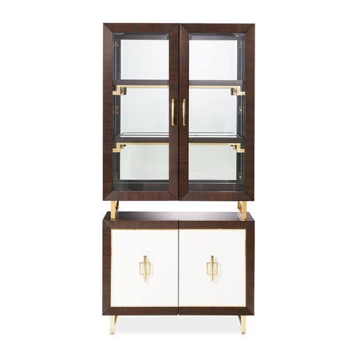 AICO Furniture - Belmont Place Display Cabinet in Espresso - 9085209-409 - GreatFurnitureDeal