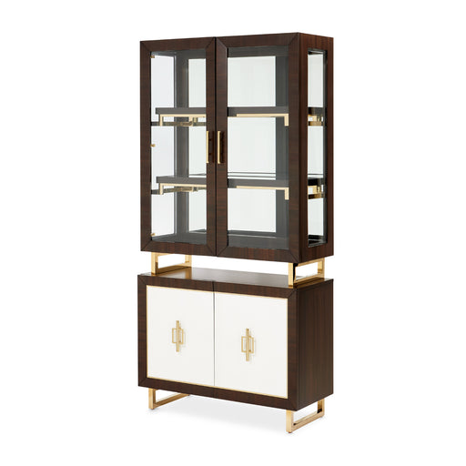 AICO Furniture - Belmont Place Display Cabinet in Espresso - 9085209-409 - GreatFurnitureDeal