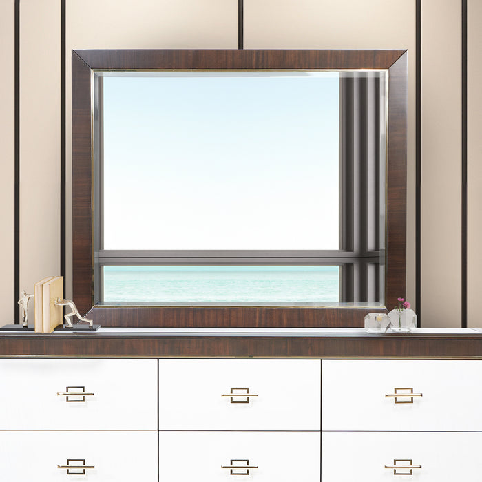 AICO Furniture - Belmont Palace Wall Mirror Espresso - 9085260-409 - GreatFurnitureDeal