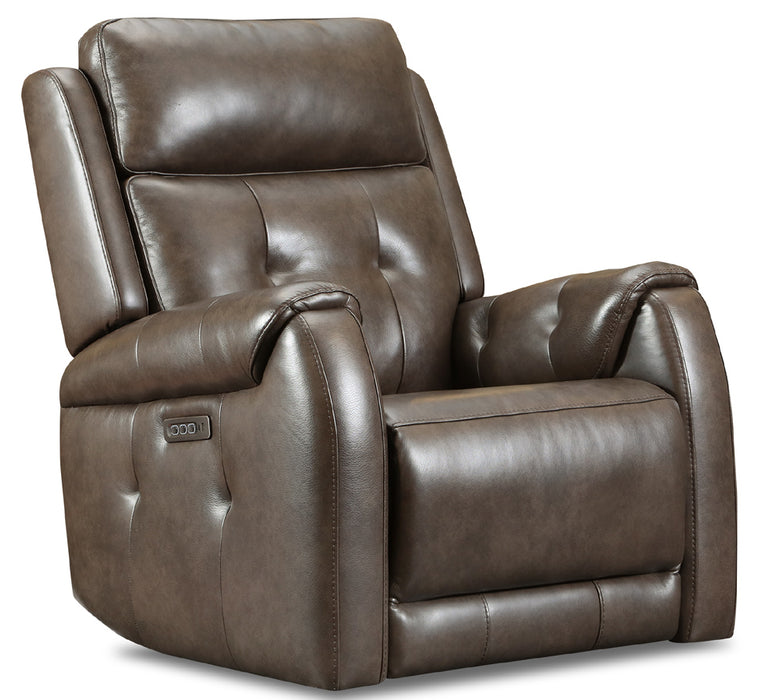Southern Motion REVIVE - 9085P Donovan Triple Power Swivel Glider with Zero Gravity in Fairview Cocoa - 9085P/97921 - GreatFurnitureDeal