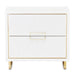 AICO Furniture - Palm Gate Nightstand Cloud White - 9086040-108 - GreatFurnitureDeal