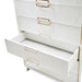 AICO Furniture - Palm Gate 6 Drawer Chest in Cloud White - 9086070SA-108 - GreatFurnitureDeal