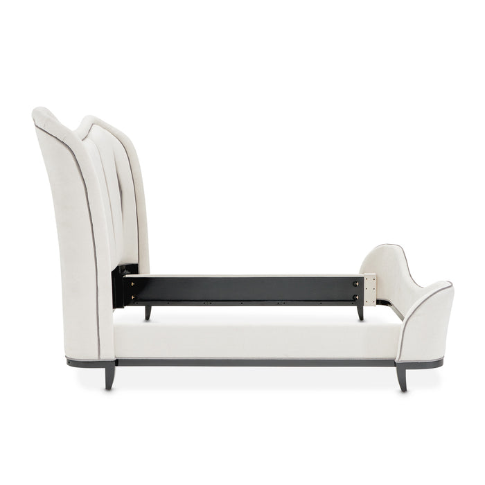 AICO Furniture - Tuxedo King Upholstered Bed - Piano Keyboard - 9087000EK-832 - GreatFurnitureDeal