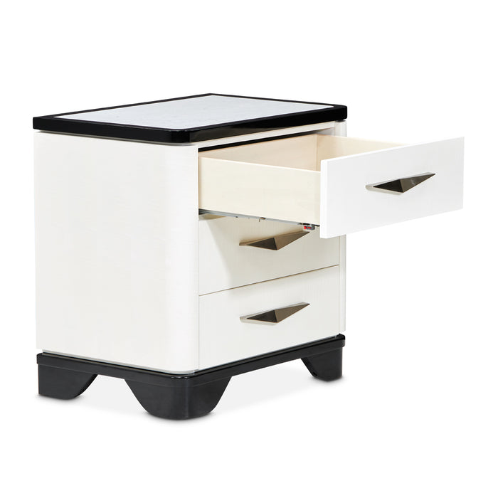 AICO Furniture - Tuxedo Nightstand Piano Keyboard - 9087040-832 - GreatFurnitureDeal