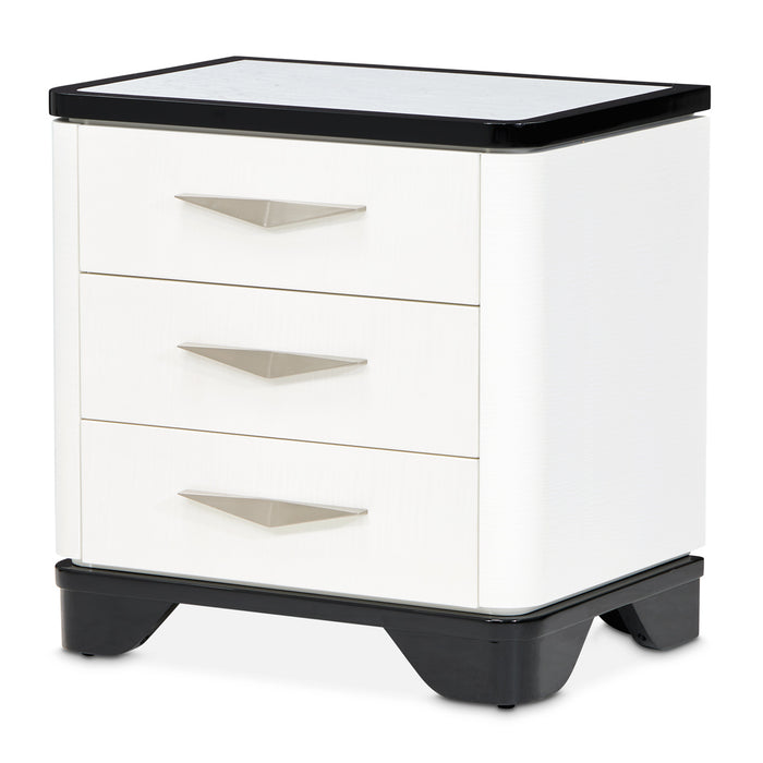 AICO Furniture - Tuxedo Nightstand Piano Keyboard - 9087040-832 - GreatFurnitureDeal