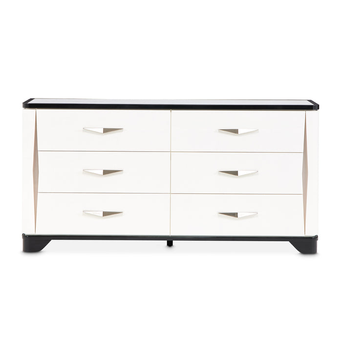 AICO Furniture - Tuxedo Dresser Piano Keyboard - 9087050SA-832 - GreatFurnitureDeal