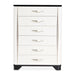 AICO Furniture - Tuxedo 6 Drawer Chest Piano Keyboard - 9087070SA-832 - GreatFurnitureDeal