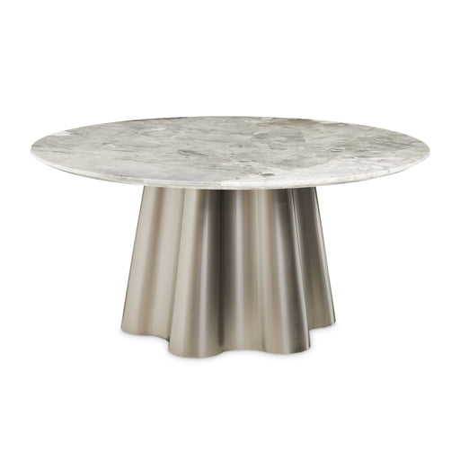 AICO Furniture - St.Charles Round Dining Table Dove Gray - 9088001-803 - GreatFurnitureDeal