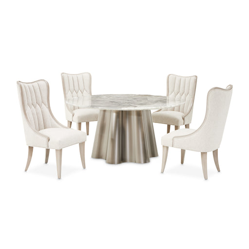 AICO Furniture - St.Charles Round Dining Table Dove Gray - 9088001-803 - GreatFurnitureDeal