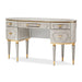 AICO Furniture - St.Charles Vanity/ Writing Desk Dove Gray - 9088058-803 - GreatFurnitureDeal