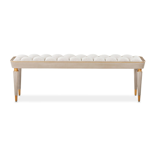 AICO Furniture - St.Charles Bench in Dove Gray - 9088904-803 - GreatFurnitureDeal