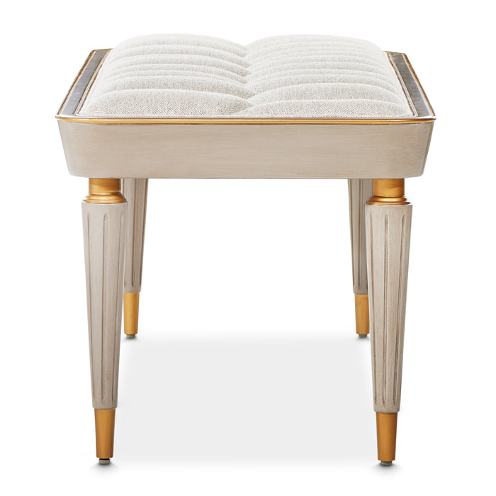 AICO Furniture - St.Charles Bench in Dove Gray - 9088904-803 - GreatFurnitureDeal