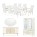 AICO Furniture - La Marisia 12 Piece Rectangular Dining Room Set - Creamy Pearl - 9089000-112-12SET - GreatFurnitureDeal
