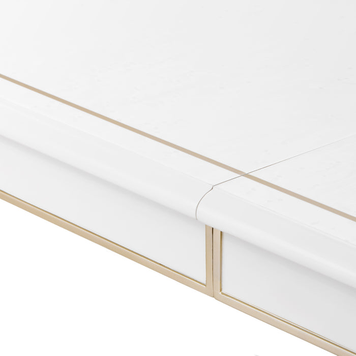 AICO Furniture - La Marisia 5 Piece Rectangular Dining Table Set - Creamy Pearl - 9089000-112-5SET - GreatFurnitureDeal