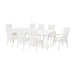 AICO Furniture - La Marisia 5 Piece Rectangular Dining Table Set - Creamy Pearl - 9089000-112-5SET - GreatFurnitureDeal