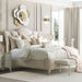 AICO Furniture - La Marisia 5 Piece King Upholstered Bedroom Set in Creamy Pearl - 9089000EK3-112-5SET - GreatFurnitureDeal