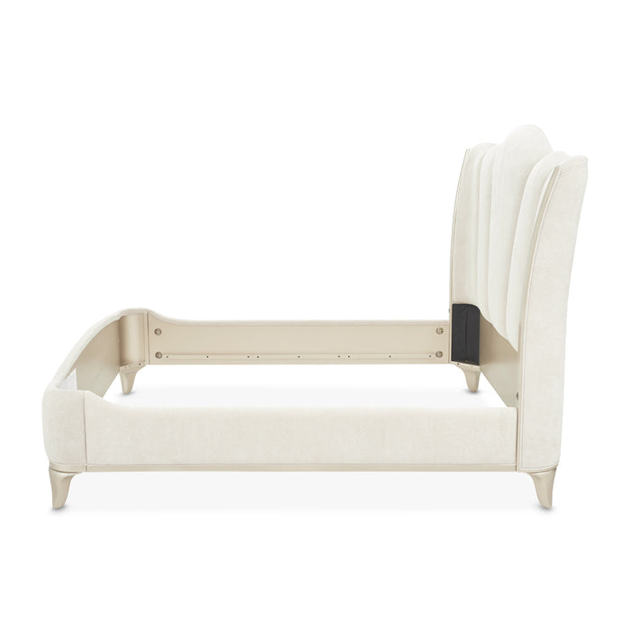 AICO Furniture - La Marisia California King Bed in Tranquil/Champagne Gold - 9089000CK3-112 - GreatFurnitureDeal