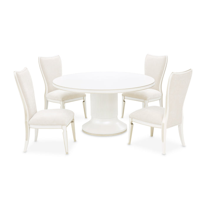 AICO Furniture - La Marisia Round Dining Table - Creamy Pearl - 9089001-112 - GreatFurnitureDeal