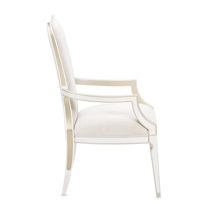 AICO Furniture - La Marisia Dining Arm Chair, Set of 2 - Tranquil/Creamy Pearl - 9089004-112 - GreatFurnitureDeal