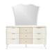 AICO Furniture - La Marisia Dresser with Mirror - Creamy Pearl - 9089050SA-060-112 - GreatFurnitureDeal