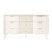 AICO Furniture - La Marisia Dresser with Mirror - Creamy Pearl - 9089050SA-060-112 - GreatFurnitureDeal