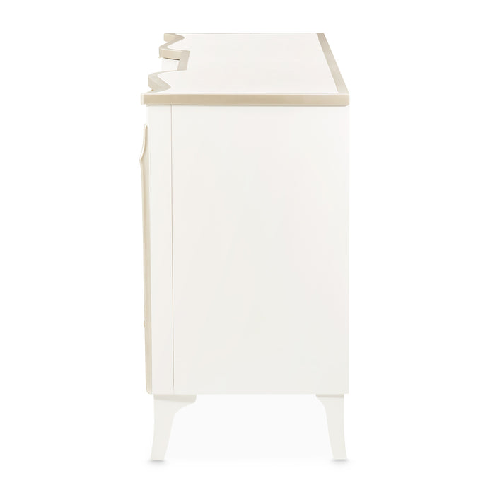 AICO Furniture - La Marisia Dresser with Mirror - Creamy Pearl - 9089050SA-060-112 - GreatFurnitureDeal