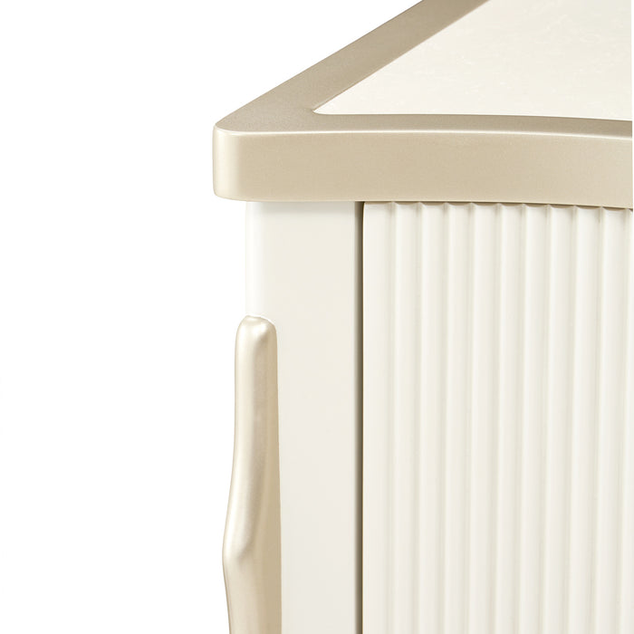 AICO Furniture - La Marisia Dresser with Mirror - Creamy Pearl - 9089050SA-060-112 - GreatFurnitureDeal