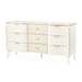 AICO Furniture - La Marisia Dresser with Mirror - Creamy Pearl - 9089050SA-060-112 - GreatFurnitureDeal