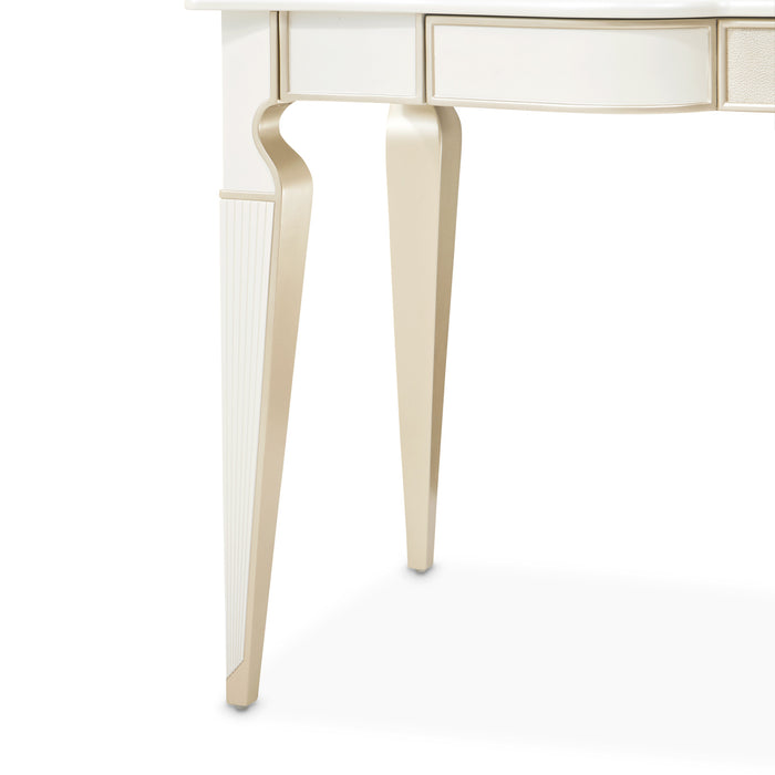AICO Furniture - La Marisia Vanity Desk - Creamy Pearl - 9089058-112 - GreatFurnitureDeal