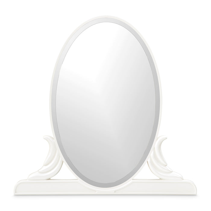 AICO Furniture - La Marisia Vanity Desk with Mirror and Chair - Creamy Pearl - 9089058VAN3-112 - GreatFurnitureDeal