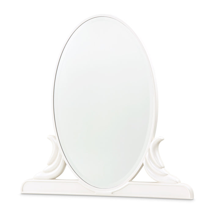 AICO Furniture - La Marisia Vanity Desk with Mirror and Chair - Creamy Pearl - 9089058VAN3-112 - GreatFurnitureDeal