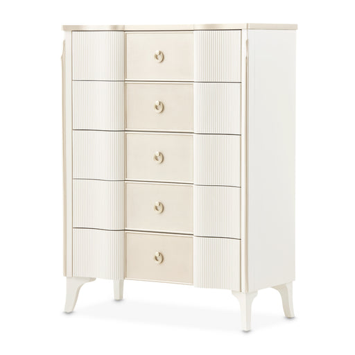 AICO Furniture - La Marisia 5-Drawer Chest - Creamy Pearl - 9089070SA-112 - GreatFurnitureDeal