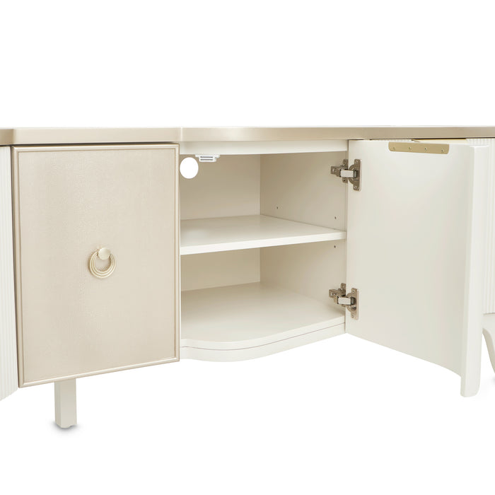 AICO Furniture - La Marisia Media Cabinet - Creamy Pearl - 9089081-112 - GreatFurnitureDeal