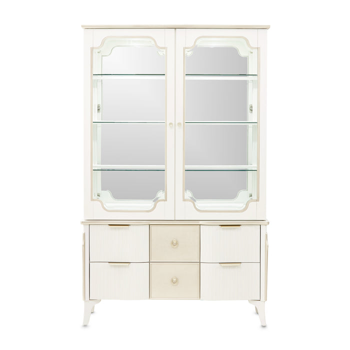 AICO Furniture - La Marisia Display Cabinet - Creamy Pearl - 9089209-112 - GreatFurnitureDeal