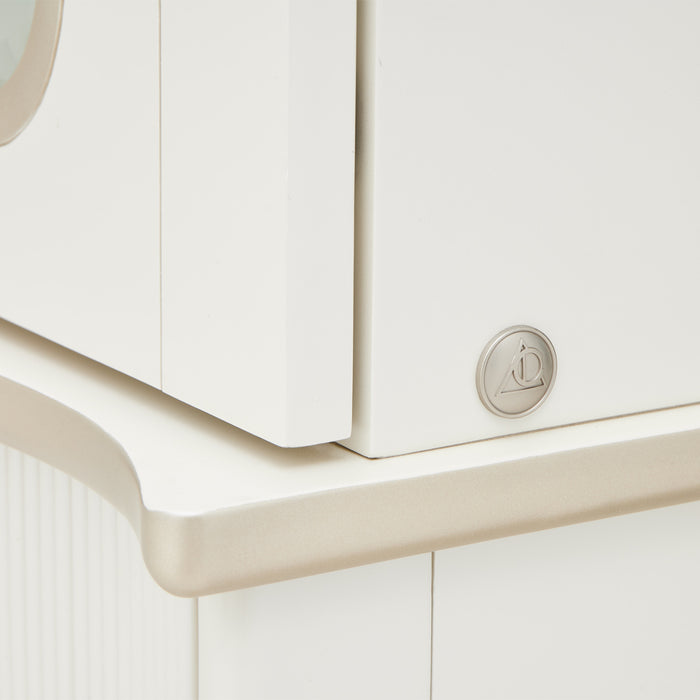 AICO Furniture - La Marisia Display Cabinet - Creamy Pearl - 9089209-112 - GreatFurnitureDeal