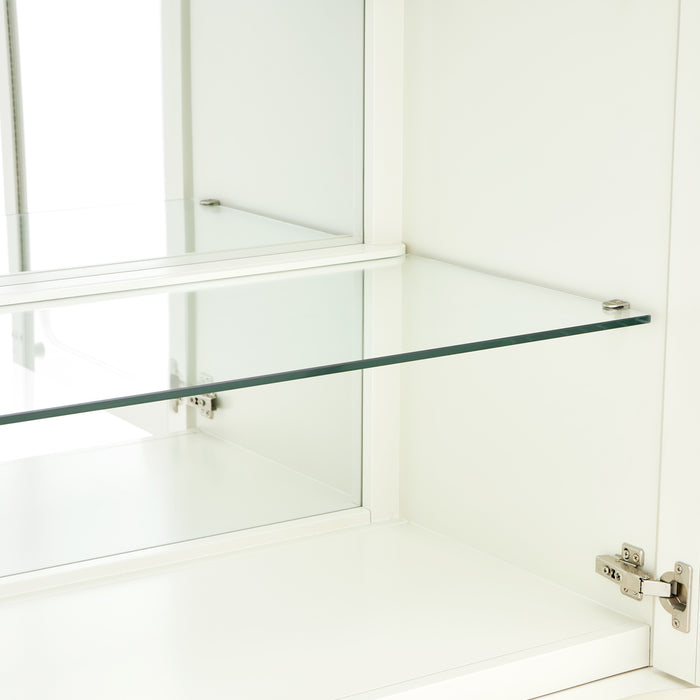 AICO Furniture - La Marisia 8 Piece Round Dining Room Set - Creamy Pearl - 9089001-112-8SET