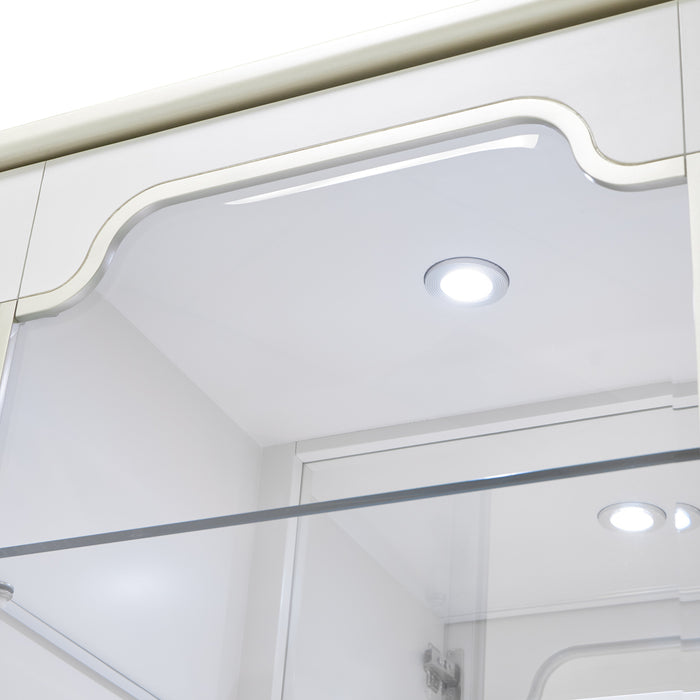 AICO Furniture - La Marisia Display Cabinet - Creamy Pearl - 9089209-112 - GreatFurnitureDeal